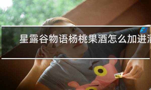 星露谷物语杨桃果酒怎么加进酒