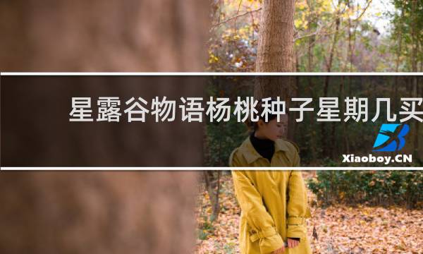 星露谷物语杨桃种子星期几买