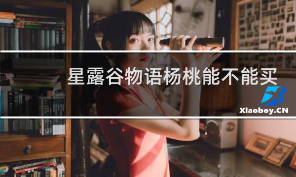 星露谷物语杨桃能不能买