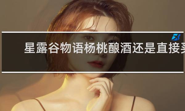星露谷物语杨桃酿酒还是直接买