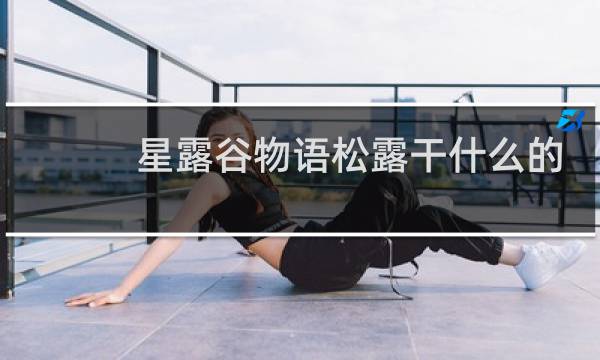 星露谷物语松露干什么的