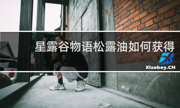 星露谷物语松露油如何获得