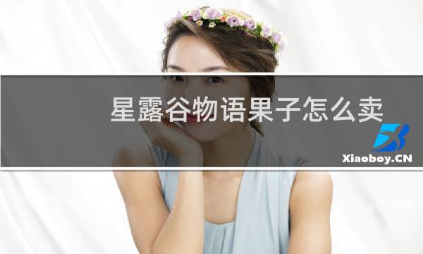 星露谷物语果子怎么卖