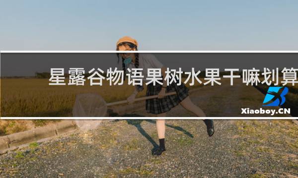 星露谷物语果树水果干嘛划算