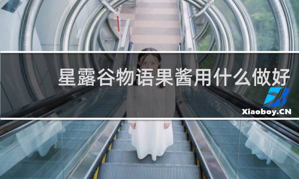 星露谷物语果酱用什么做好