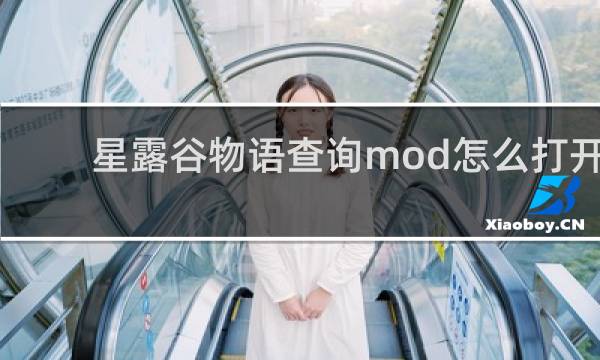 星露谷物语查询mod怎么打开