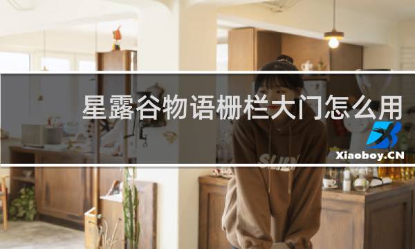 星露谷物语栅栏大门怎么用
