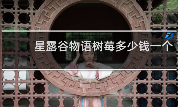 星露谷物语树莓多少钱一个