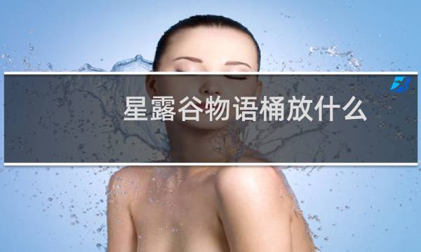 星露谷物语桶放什么