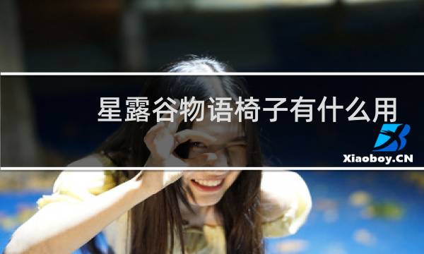 星露谷物语椅子有什么用