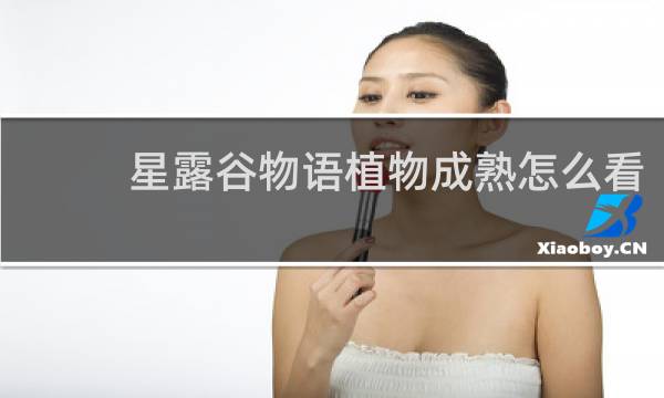 星露谷物语植物成熟怎么看