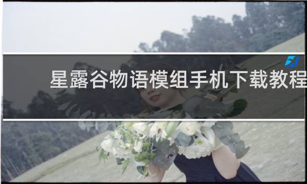 星露谷物语模组手机下载教程