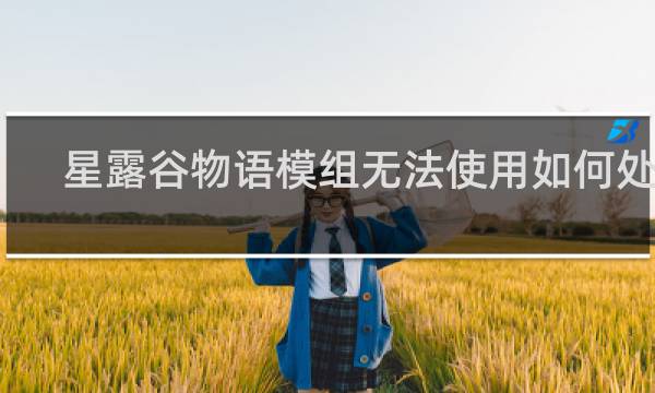 星露谷物语模组无法使用如何处理