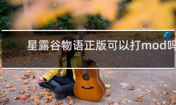 星露谷物语正版可以打mod吗