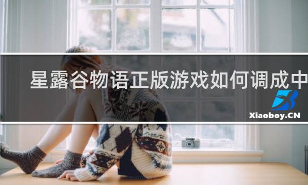 星露谷物语正版游戏如何调成中文