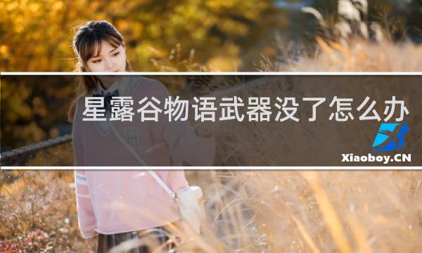 星露谷物语武器没了怎么办