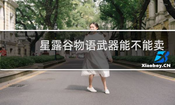 星露谷物语武器能不能卖