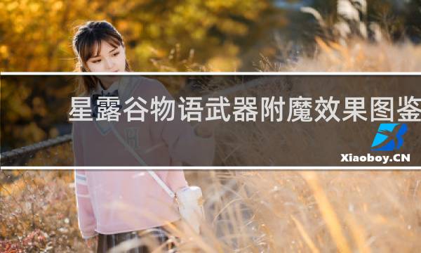 星露谷物语武器附魔效果图鉴