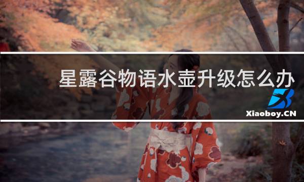 星露谷物语水壶升级怎么办