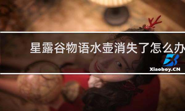 星露谷物语水壶消失了怎么办