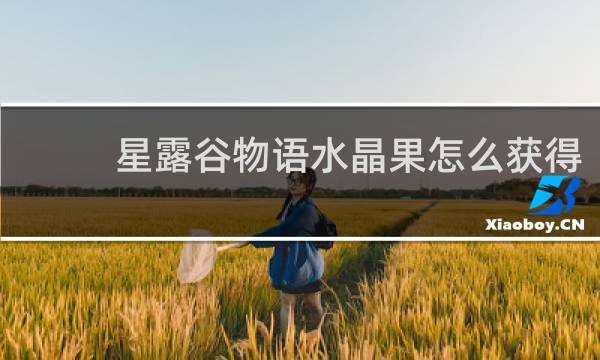星露谷物语水晶果怎么获得
