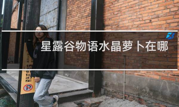 星露谷物语水晶萝卜在哪