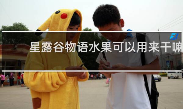 星露谷物语水果可以用来干嘛