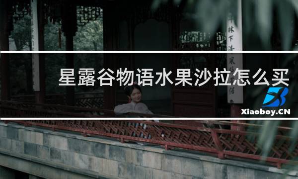星露谷物语水果沙拉怎么买