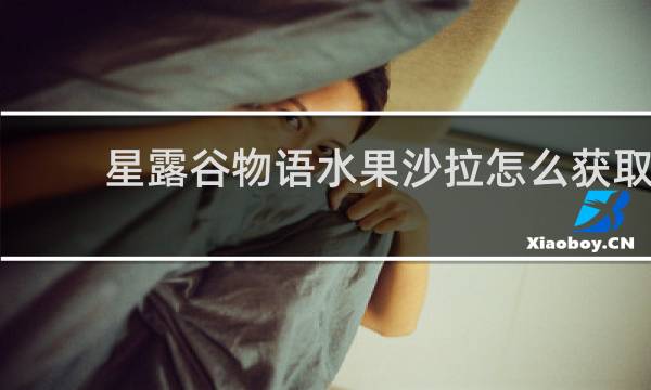 星露谷物语水果沙拉怎么获取