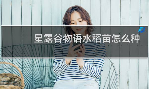 星露谷物语水稻苗怎么种