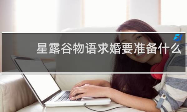 星露谷物语求婚要准备什么