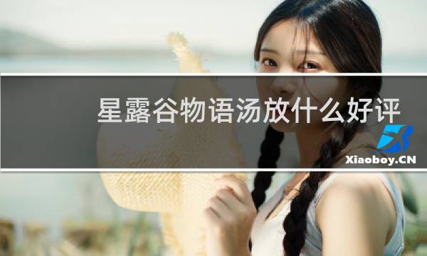 星露谷物语汤放什么好评