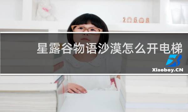 星露谷物语沙漠怎么开电梯