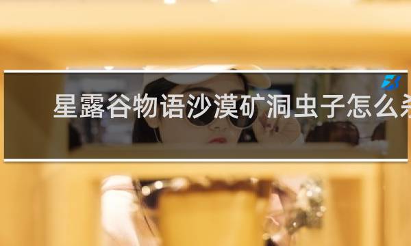 星露谷物语沙漠矿洞虫子怎么杀