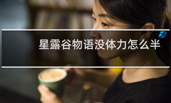 星露谷物语没体力怎么半