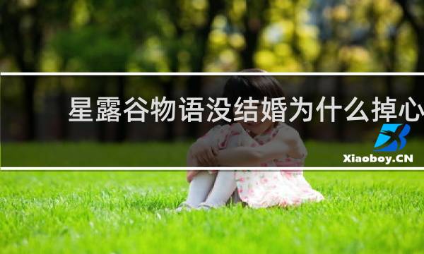 星露谷物语没结婚为什么掉心
