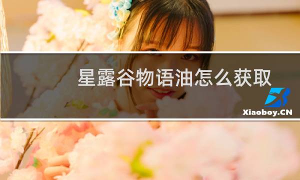 星露谷物语油怎么获取