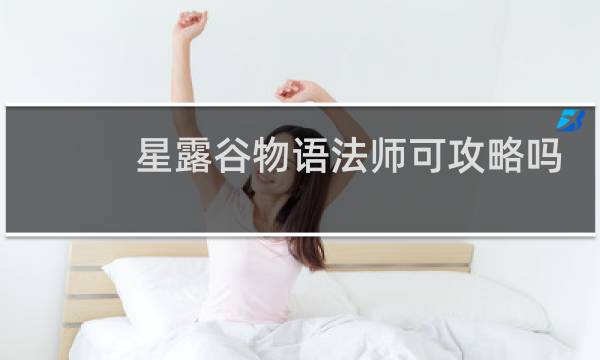 星露谷物语法师可攻略吗