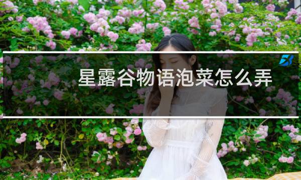 星露谷物语泡菜怎么弄