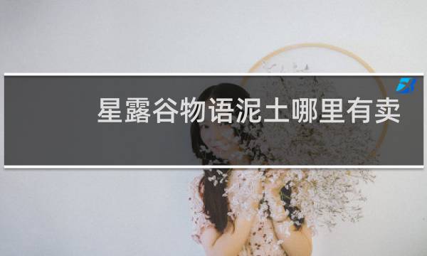 星露谷物语泥土哪里有卖