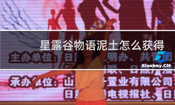 星露谷物语泥土怎么获得