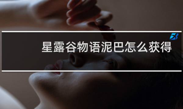 星露谷物语泥巴怎么获得