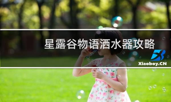 星露谷物语洒水器攻略