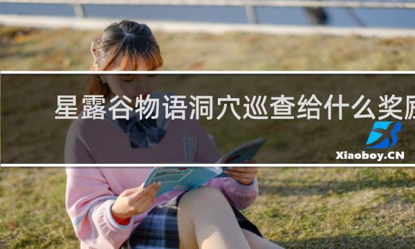 星露谷物语洞穴巡查给什么奖励