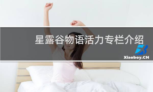 星露谷物语活力专栏介绍