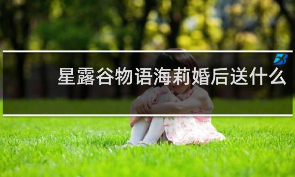 星露谷物语海莉婚后送什么