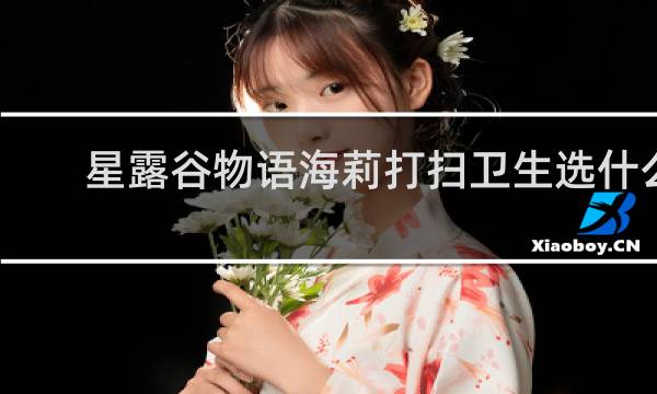 星露谷物语海莉打扫卫生选什么