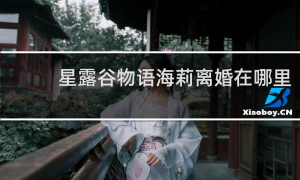 星露谷物语海莉离婚在哪里