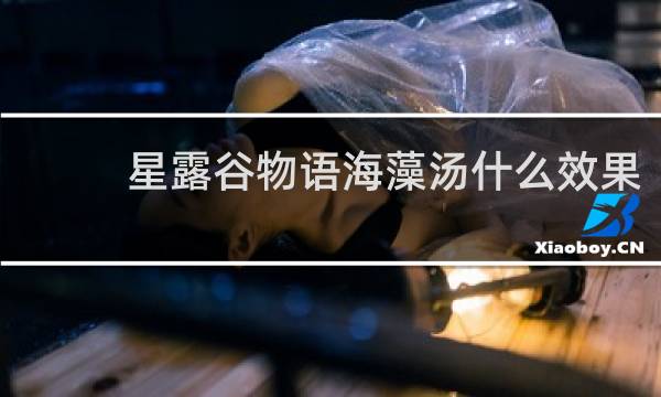 星露谷物语海藻汤什么效果