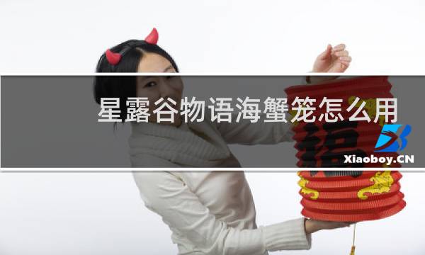 星露谷物语海蟹笼怎么用